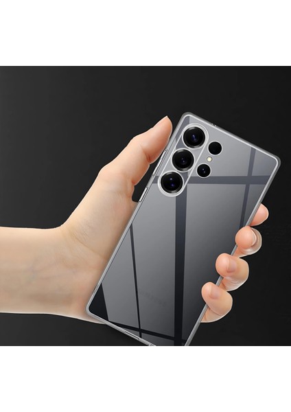 Galaxy S25 Ultra Uyumlu Şeffaf Silikon Kılıf 3D Kamera Korumalı Slim Fit Esnek Kapak indirimleri
