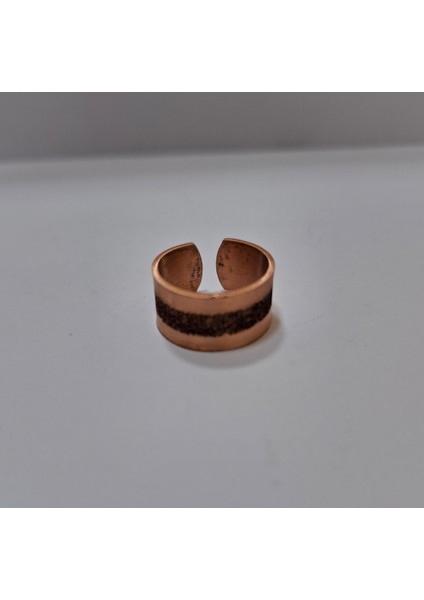 Tek Sıra Hat Yazılı Ayete-L Kürsi Bakır Yüzük 10MM LZRY0021-2