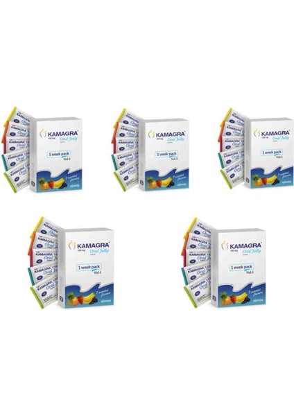 KAMAGRA1000PERFORMANS 7 Li Meyveli Jelly 5 Paket