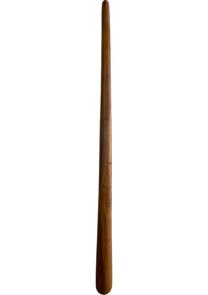 Çiçek Model Ceviz Ahşap El Oyması Ayakkabı Çekeceği 75 cm