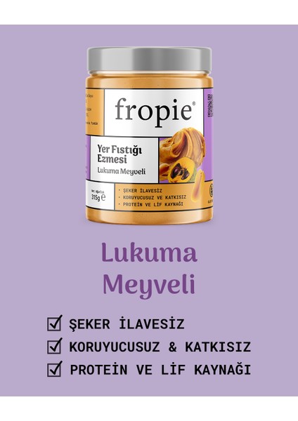 Yer Fıstığı Ezmesi Seti Lukuma Meyveli Yer Fıstığı & Orjinal Yer Fıstığı 315 gr X2