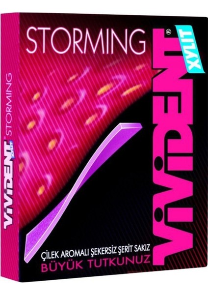 Storming Çilek Aromalı Sakız 33 gr x 18