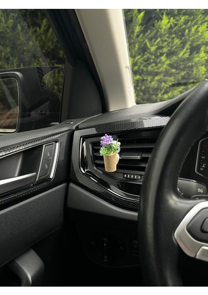 Mor-Yeşil Çiçek Bitki Mantar Oto Araba Klima Kokusu Havalandırma Aksesuarı modelleri