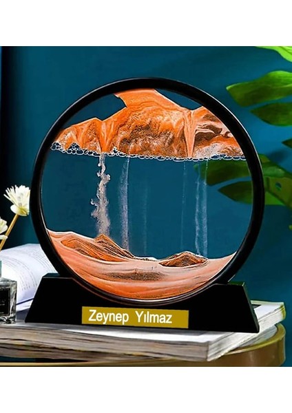Kişiye Özel 3D Hareketli Sandscape Kum Saati Dekoratif