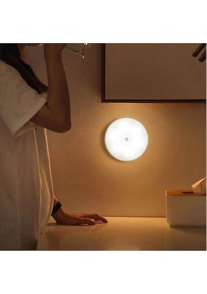 Hareket Sensörlü USB Şarjlı Spot Lamba Mıknatıslı ve Yapışkanlı Gün Işığı Renk LED indirimleri