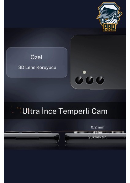 Samsung Galaxy A16 Kamera Koruyucu Temperli Cam Parlak Lens Koruma Eko Cl-07
