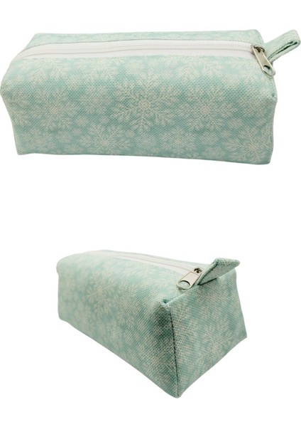 Yeşil Kar Tanesi Kalem Kutusu Makyaj Çantası fiyatları