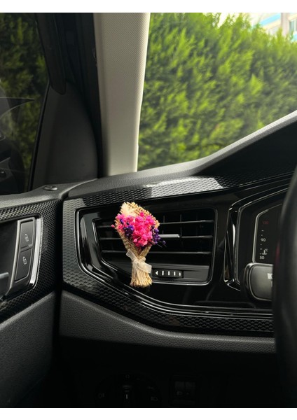 Mini Çiçek Buketi Oto Araba Klima Kokusu Havalandırma Aksesuarı Pembe fiyatları