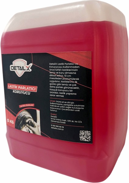 Lastik Parlatıcı Islak Siyah 5 kg Ultra Parlak Premium Kalite Temiz Hammadde fiyatları