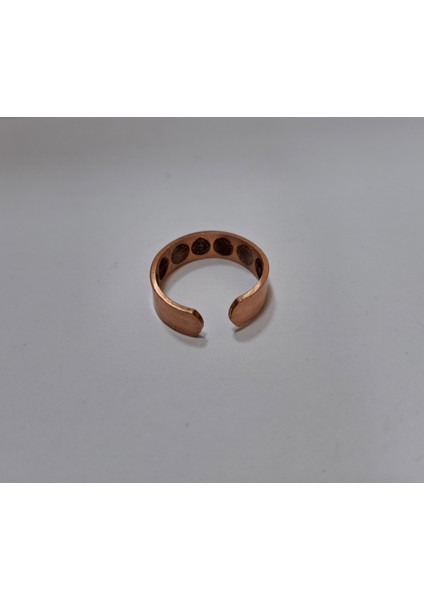Içi Dua Yazılı Şık Bakır Yüzük 6mm LZRY0023-1