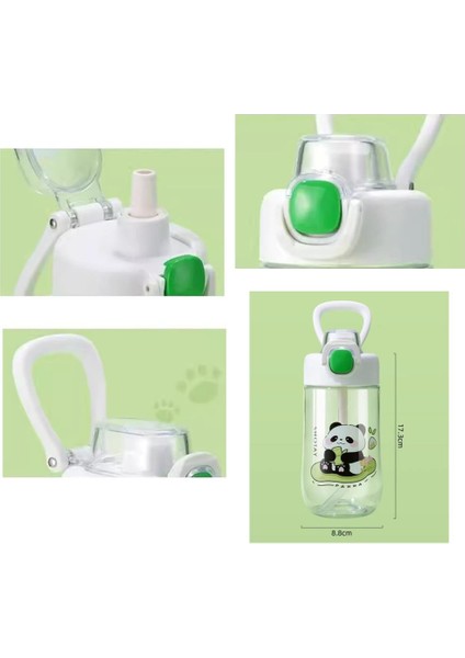 Çocuk Su Matarası Tritan Panda 500ML Mor fırsatları