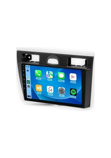 Ford Fiesta 2006-2011 Siyah 4gb Ram 32GB Hafıza 4 Çekirdek Carplay Kamera Android Multimedya
