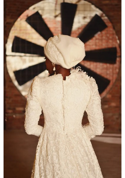 Dantelli Dolgulu Rose Gelinlik Bonesi modelleri