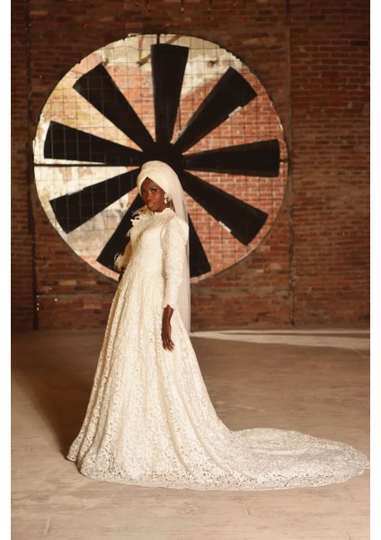 Dantelli Dolgulu Rose Gelinlik Bonesi indirimleri