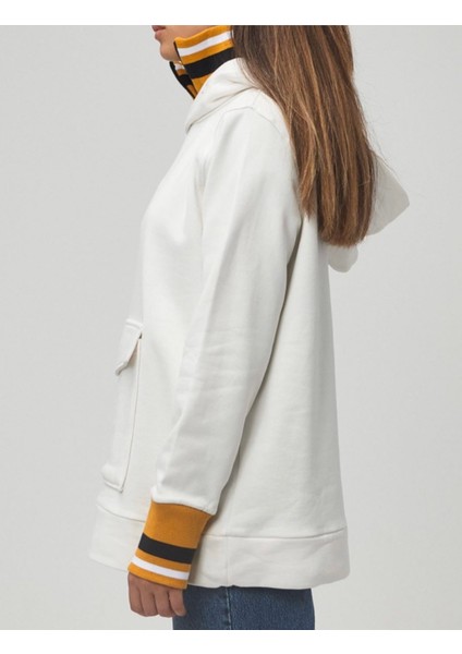 Sweatshirt Çift Yakalı Kapşonlu