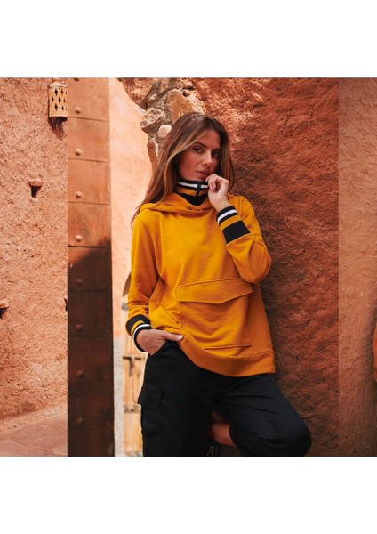 Sweatshirt Çift Yakalı Kapşonlu fiyatları