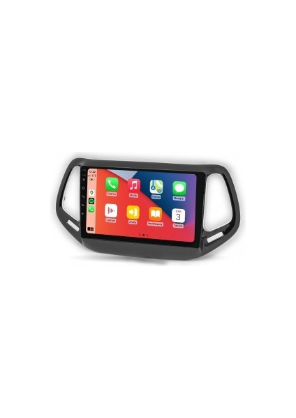 Jeep Compass 2017-2021 2gb Ram 32GB Hafıza 4 Çekirdek Carplay Kamera Android Multimedya