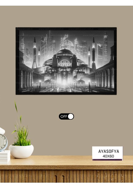Tablo Pazarı LED Işıklı Tablo -Izmir Saat Kulesi