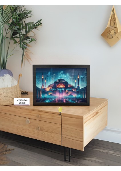 Tablo Pazarı LED Işıklı Tablo -Izmir Saat Kulesi