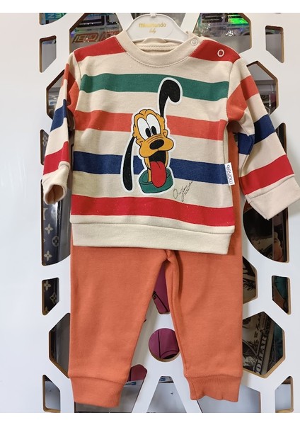 Erkek Çocuk Goofy Baskılı Alt Üst Takım 9-12-18