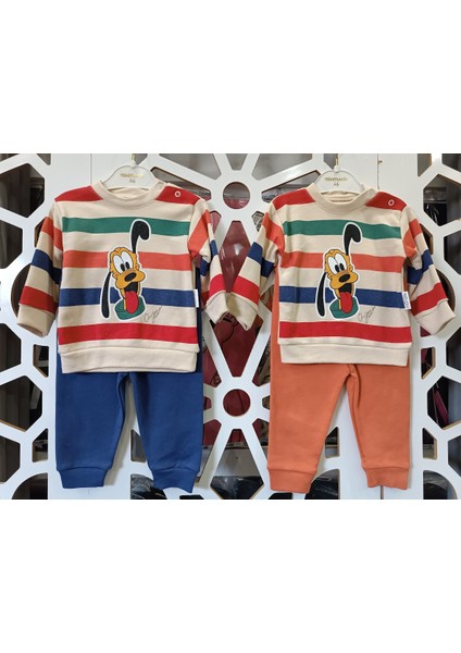 Erkek Çocuk Goofy Baskılı Alt Üst Takım 9-12-18
