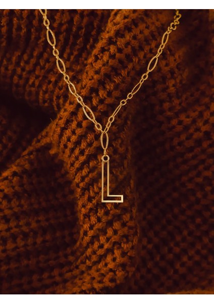 Tabitela 8 Ayar Altın Kolye Ucu "l"harfi GM681 0.5 gr
