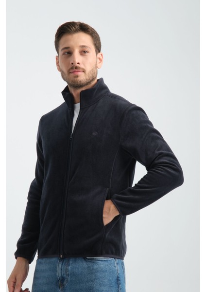 Erkek Polar Sweatshirt Kışlık Standart Fit Outdoor Karyoka Dikiş Detaylı