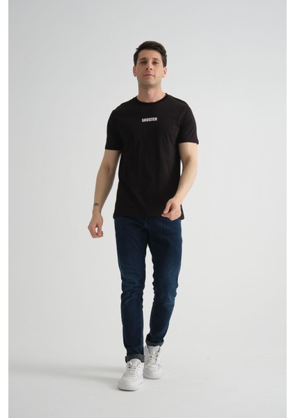 Minimal Baskılı Pamuklu Kumaş Standart Kalıp Taş Rengi Erkek T-Shirt fiyatları