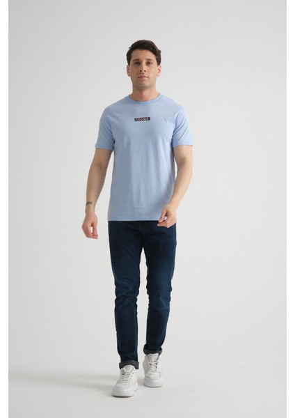 Minimal Baskılı Pamuklu Kumaş Standart Kalıp Taş Rengi Erkek T-Shirt fiyatları