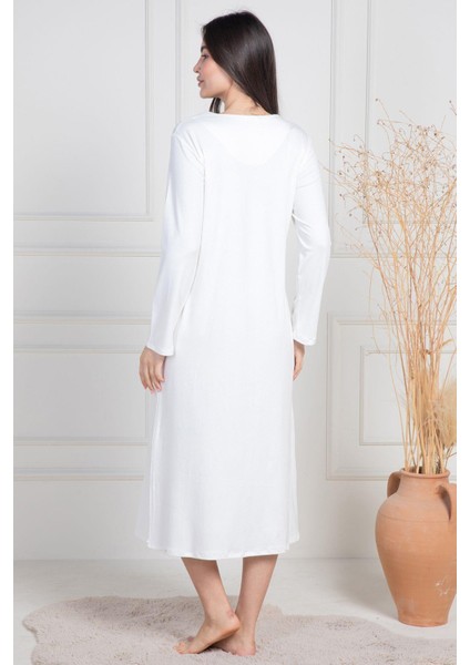 Mecit 6106 Ekru Büyük Beden Kadın Gecelik modelleri