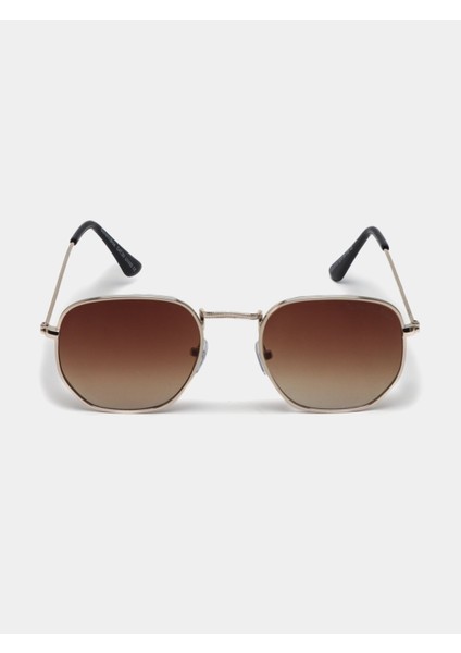 Beşgen UV400 Filtre Korumalı Metal Çerçeve Unisex Güneş Gözlüğü fırsatları