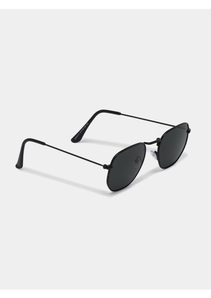 Beşgen UV400 Filtre Korumalı Metal Çerçeve Unisex Güneş Gözlüğü indirimleri