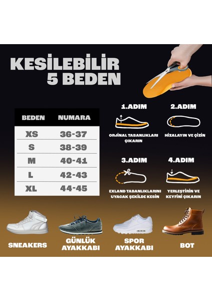 Gizli Boy Yükseltici Tabanlık - Kadın & Erkek Için 3 cm Uzatan Konforlu Boy Uzatıcı Iç Tabanlık indirimleri