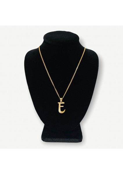 Tabitela 8 Ayar Altın Kolye Ucu "e"harfi GM748 1 gr