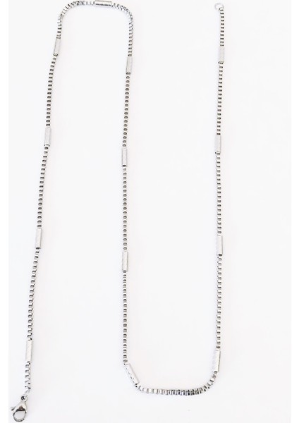 Çelik Halka Zincir Kolye 60 cm