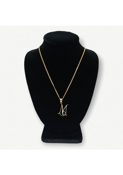 Tabitela 8 Ayar Altın Kolye Ucu "m"harfi GM684 1 gr