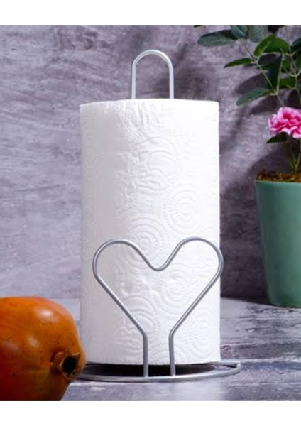 Paslanmaz Metal Kalpli Kağıt Havluluk Gümüş Renk Peçetelik
