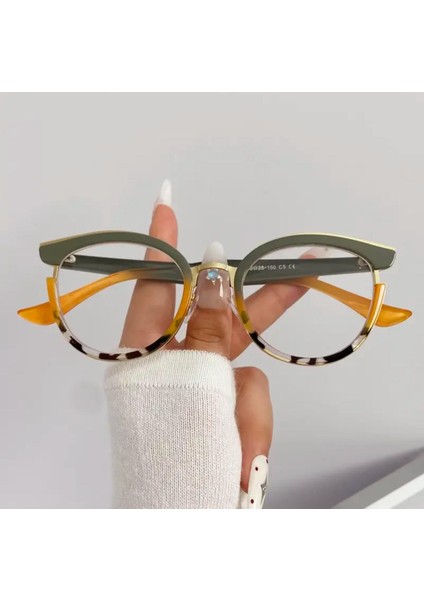 Şık ve Hafif Vintage Tarz Kedi Gözü Kadın Gözlüğü