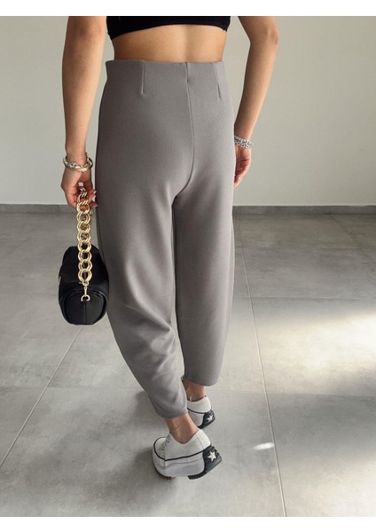 Kadın Balon Pantolon, Beli Lastikli Şalvar Model Krep Balon Pantolon fırsatları