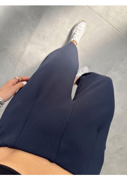 Kadın Balon Pantolon, Beli Lastikli Şalvar Model Krep Balon Pantolon