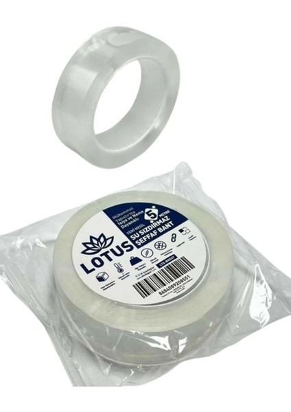 5m Su Sızdırmaz Şeffaf Bant 5 mX30 mm LTS-BND07