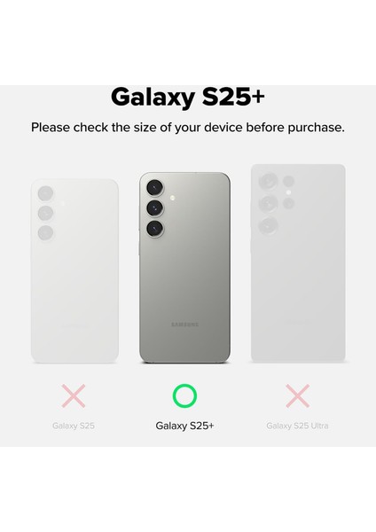 Galaxy S25 Plus Uyumlu Kılıf Şeffaf Kamera Korumalı Slim Fit Esnek Tasarım