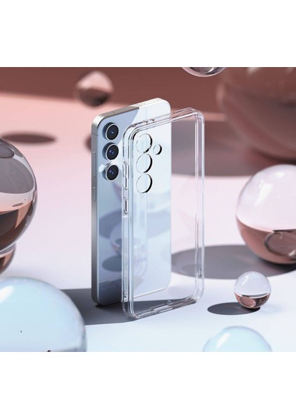 Galaxy S25 Plus Uyumlu Kılıf Şeffaf Kamera Korumalı Slim Fit Esnek Tasarım