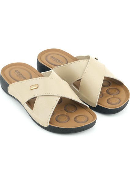 Kadın Yazlık Suni Deri Rahat Taban Günlük Terlik modelleri