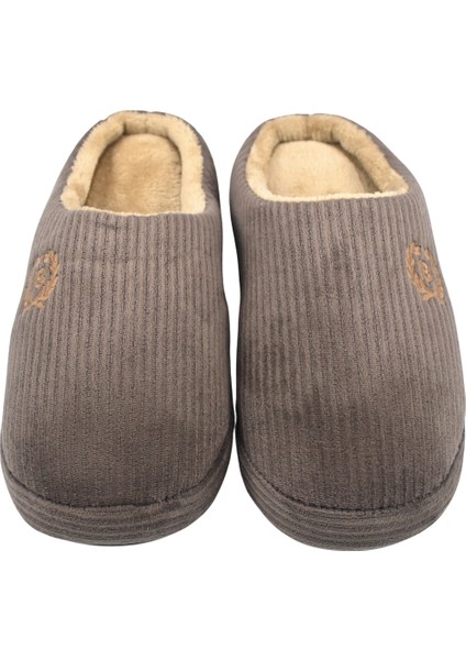 Comfortline Kaydırmaz Taban Içi , Yumuşak Iç Kısım Kürklü Üşümeyen Ayaklar Kadifemsi Narin Doku Kayıklı Erkek Terlik