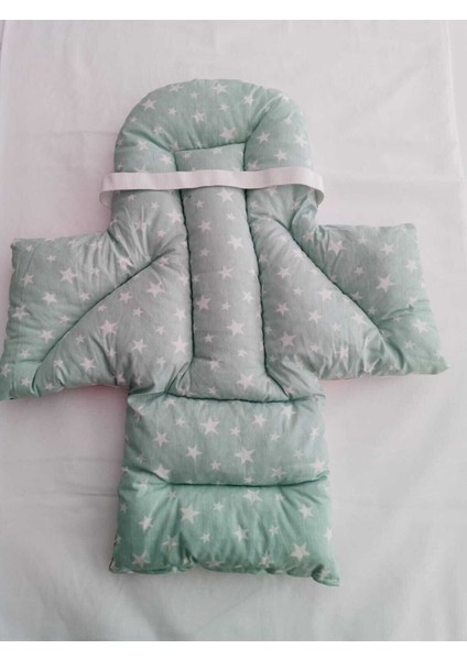 Bebek Çocuk Mama Sandalyesi Minderi Doğa Yeşil Yıldız Desen fiyatları