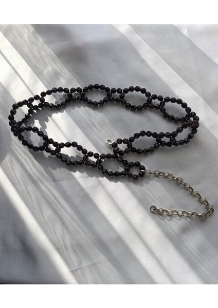 Siyah Kristal Boncuklu Abiye Kemer fiyatları