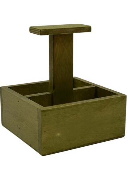 Ahşap Yeşil Sos Kutusu (16X16X7CM) Şık ve Fonksiyonel Tasarım fiyatları