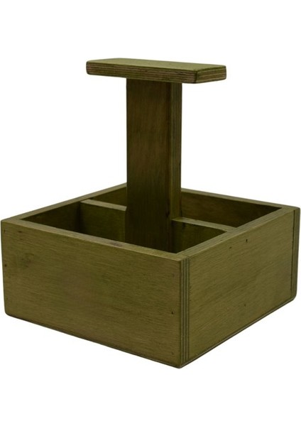 Ahşap Yeşil Sos Kutusu (16X16X7CM) Şık ve Fonksiyonel Tasarım modelleri