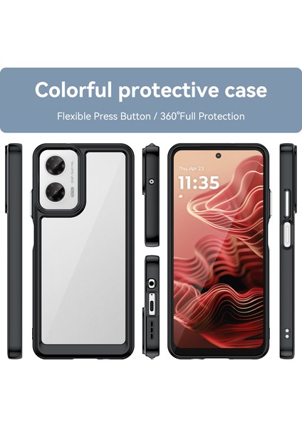 Motorola Moto G35 5g Kılıf, Şeffaf Tasarımlı Darbeye Dayanıklı Telefon Kılıfı, Tampon Hibrit Şeffaf Kapak Motorola Moto G35 5g (Yurt Dışından) fiyatları